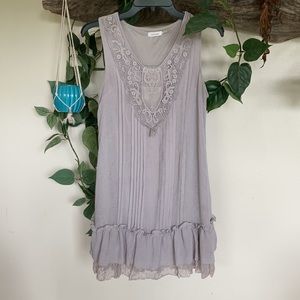 Boutique western boho chic tunic sleeveless top